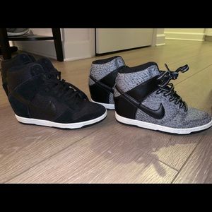 Two women’s size 6 Nike high tops